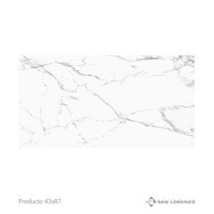 Ceramica San Lorenzo - Mármol Lomas Blanco - 43x87
